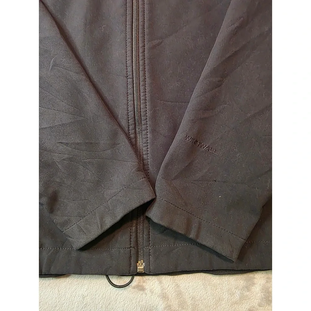 The North Face Softshell Jacket Mens Small Black WindWall Full Zip FM-16042AB